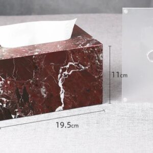 Rosso Levanto Marble Tissue Dispenser